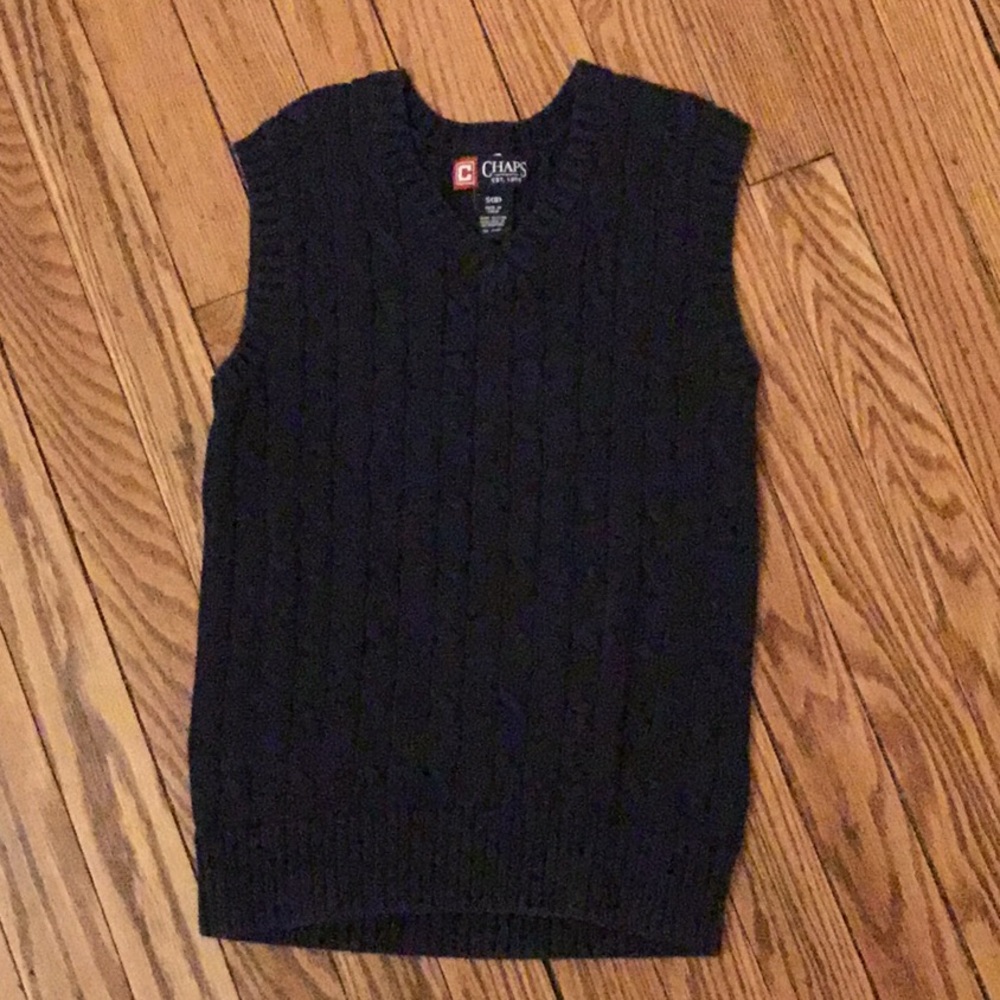 Navy blue sweater vest